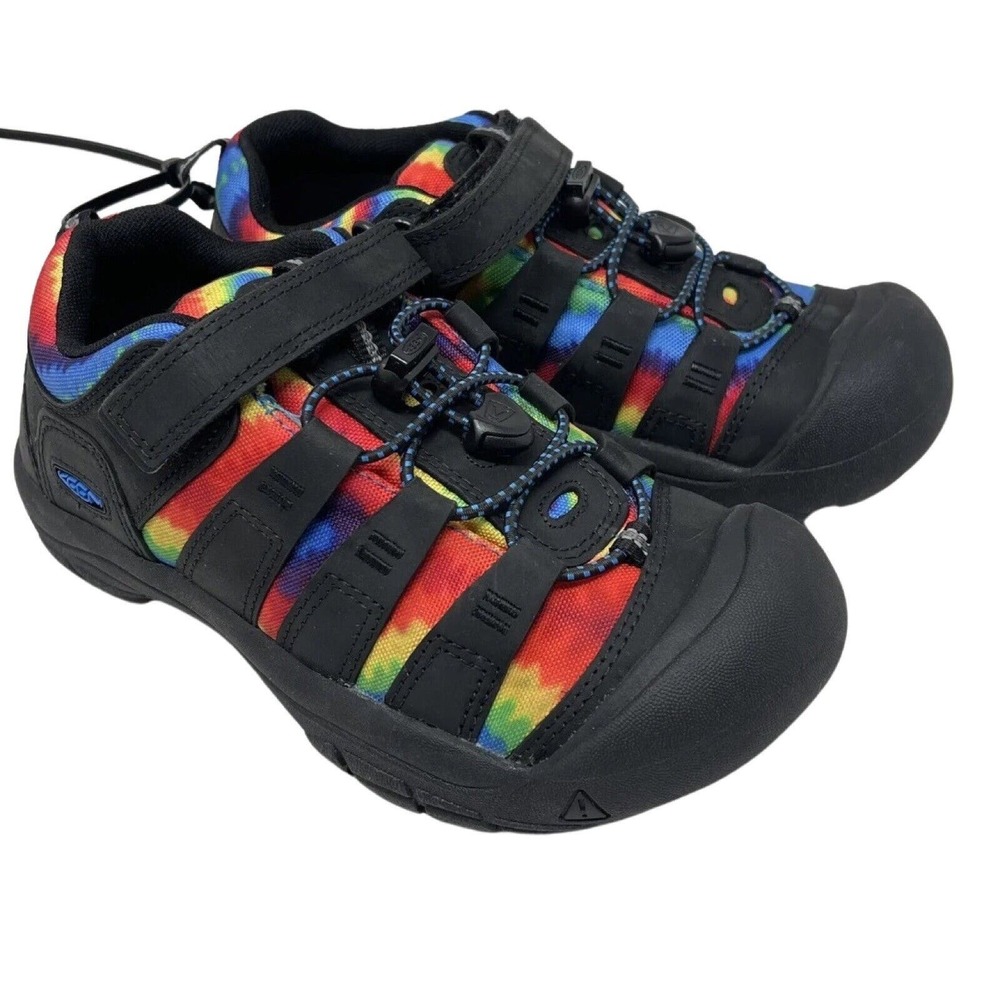 KEEN Newport H2 Sandals Kids Size 1 US Retro Tie Dye Rainbow Waterproof NEW